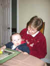 Thomas sits with Grandma Hyde.JPG (32042 bytes)