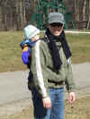 thomas with mom in backpack.jpg (135287 bytes)